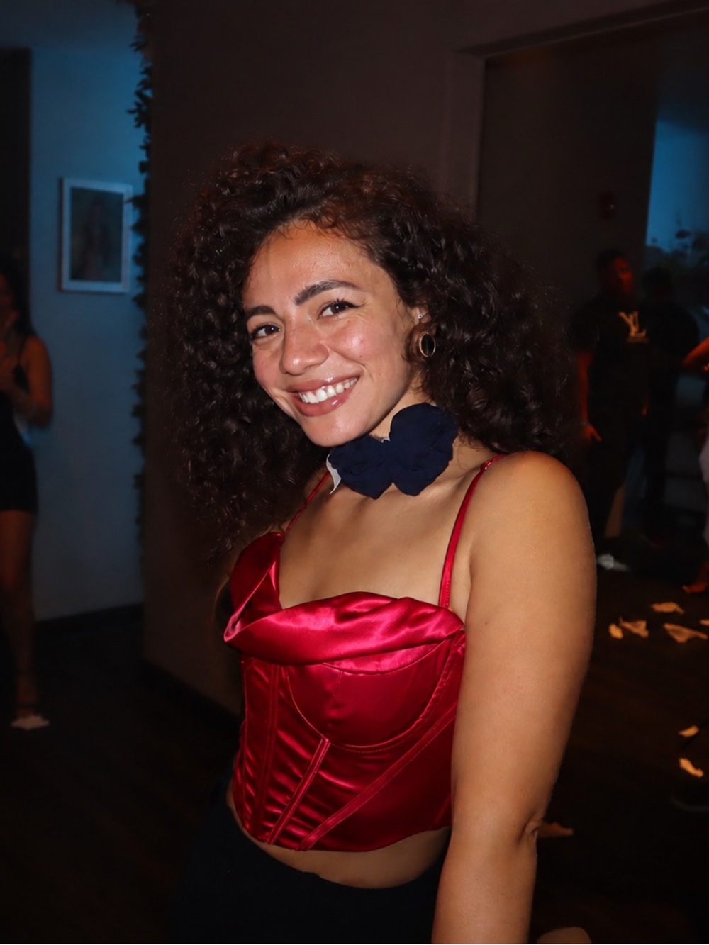 Red Satin Corset Crop Top - Women Intimates